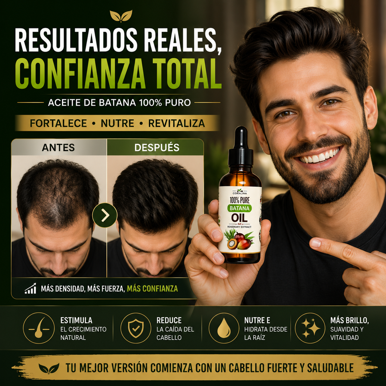 Aceite Batana - Vuelve a sentir un cabello más fuerte y saludable