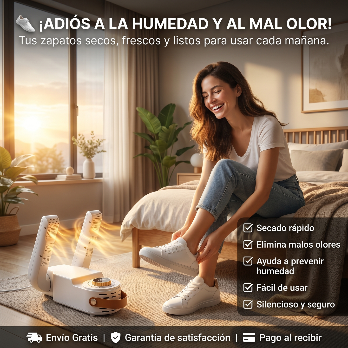 Secador Inteligente de Zapatos | Adiós humedad, olores y bacterias